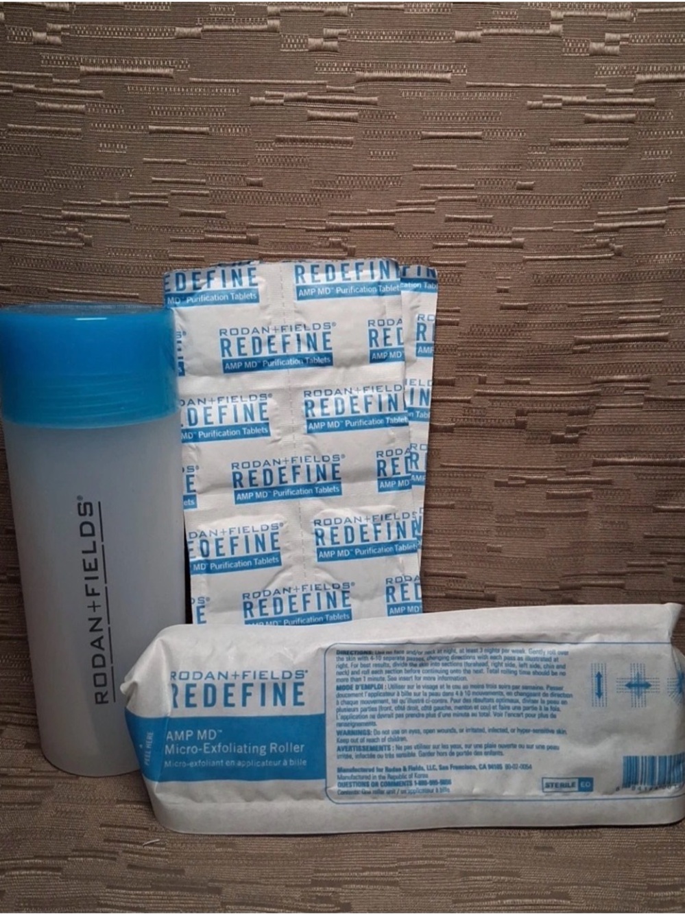 Rodan + Fields Redefine AMP MD Micro Exfoliating Roller,-Vial-Tablets Blue #6